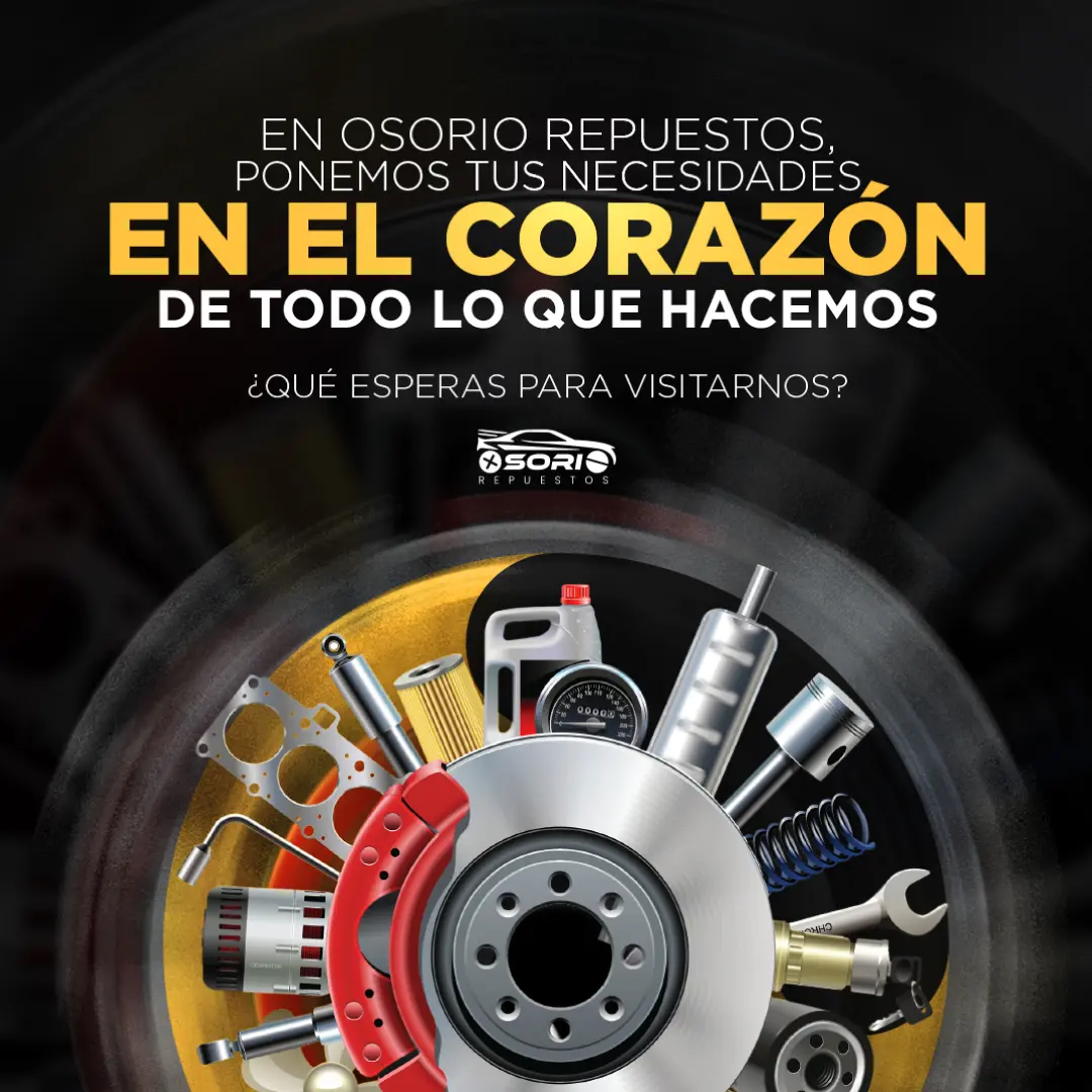 Banner: En Osorio Repuestos ponemos tus necesidades en todo lo que hacemos